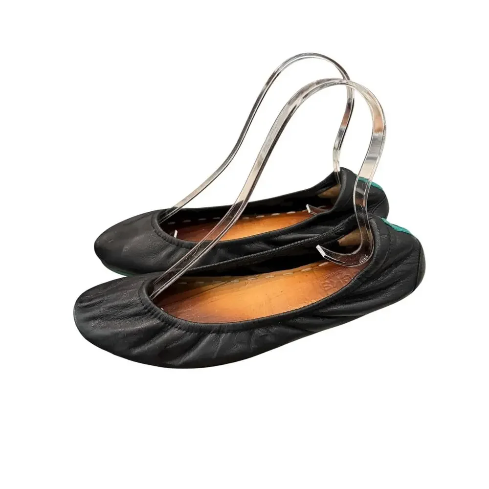 Tieks Matte Black Italian Leather Ballet Flats Women’s Size 7